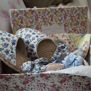 LoveShackFancy Manebi Bluejay Espadrilles Sz 36